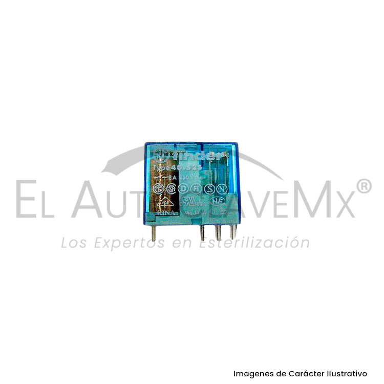 Miniature PCB relay, coil 24VDC, contact 250VAC, 8A, 2 pole