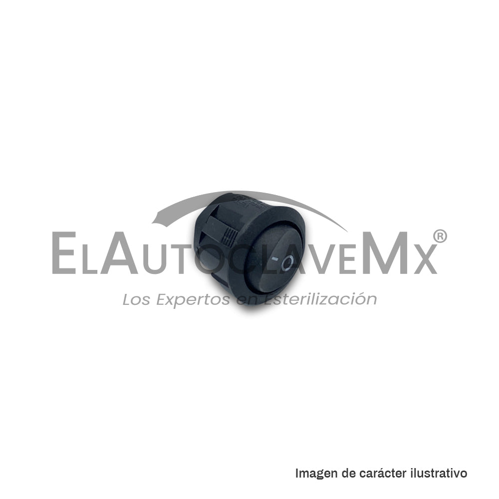 Botón de encendido plástico redondo