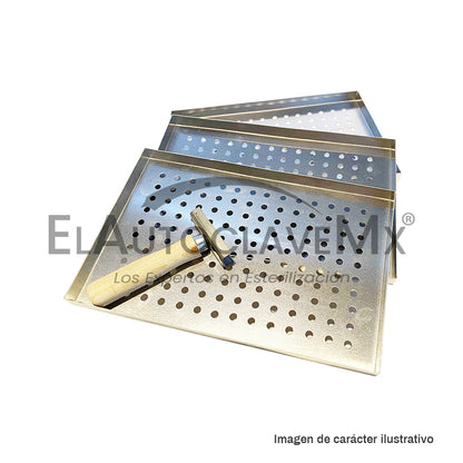 Charola de aluminio anticorrosivo 18