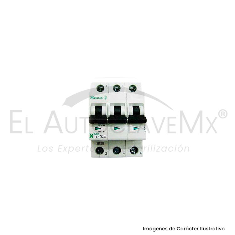 Circuit Breaker, 3 pole, 63A