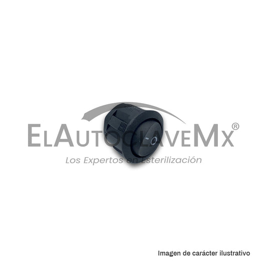 Botón de encendido plástico redondo