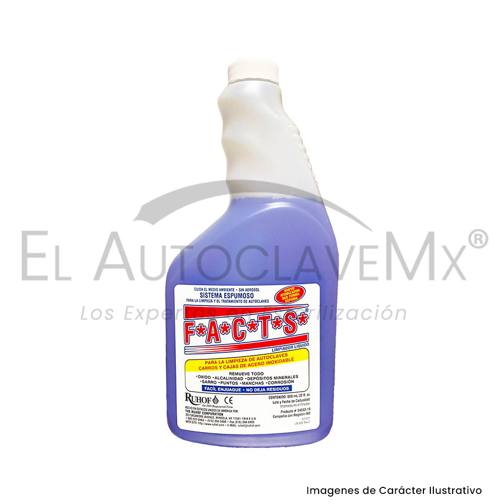 Facts sistema en espuma para tratamiento y limpieza de AUTOCLAVES